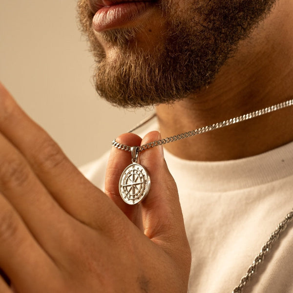 Compass Pendant (Silver)