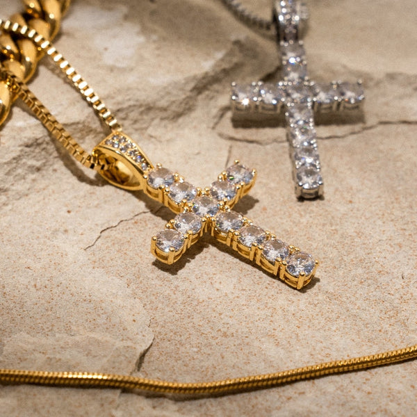 Iced Cross (Gold)