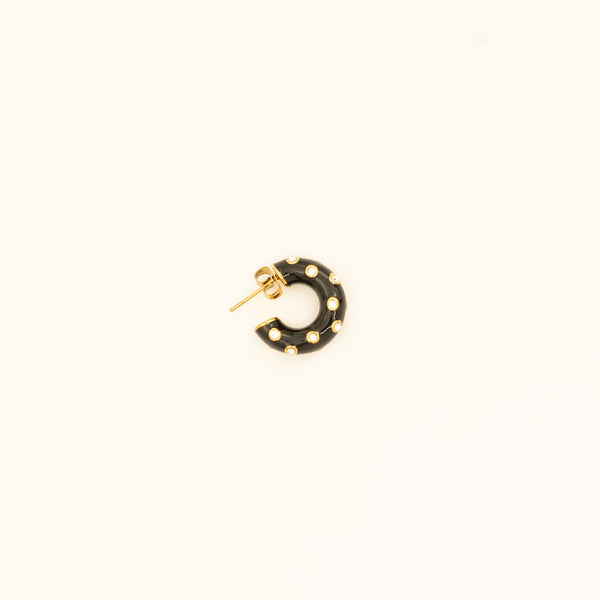 Black Luna Hoops